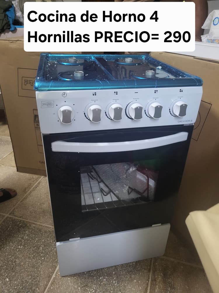 Cocina con Horno (4 hornillas)